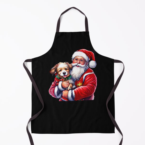 Item preview, Santa Claus cute dog in his hands - Santa Claus with dog. designed and sold by ReneMM.