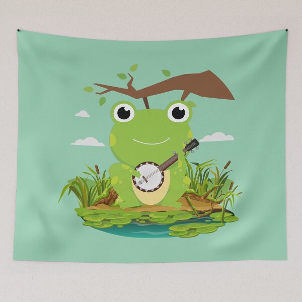 Item preview, Kawaii Banjo Frog designed and sold by my-green-gecko.