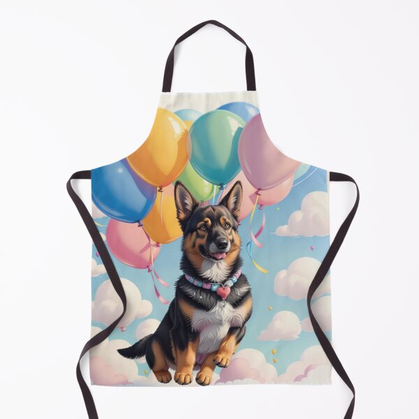Item preview, German Shepherd with ballons artwork designed and sold by Tio-Tecun.