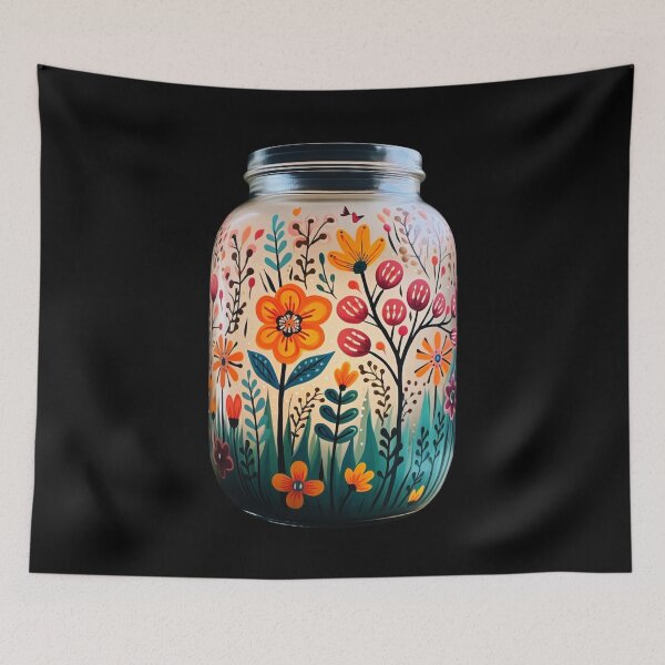 Item preview, Mason Jar With Flowers. Funny Gifts For Flower Lovers 4/6 designed and sold by MatSatArt.