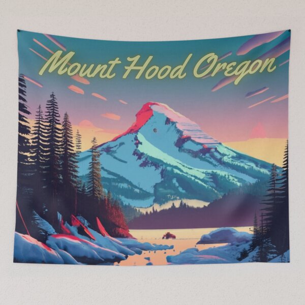 Item preview, Mount Hood Oregon Mountain And Trees designed and sold by OregonsOwn.