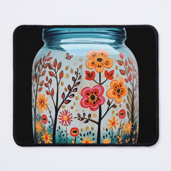 Item preview, Mason Jar With Flowers. Funny Gifts For Flower Lovers 5/6 designed and sold by MatSatArt.