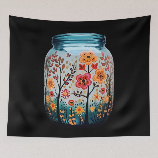 Item preview, Mason Jar With Flowers. Funny Gifts For Flower Lovers 5/6 designed and sold by MatSatArt.