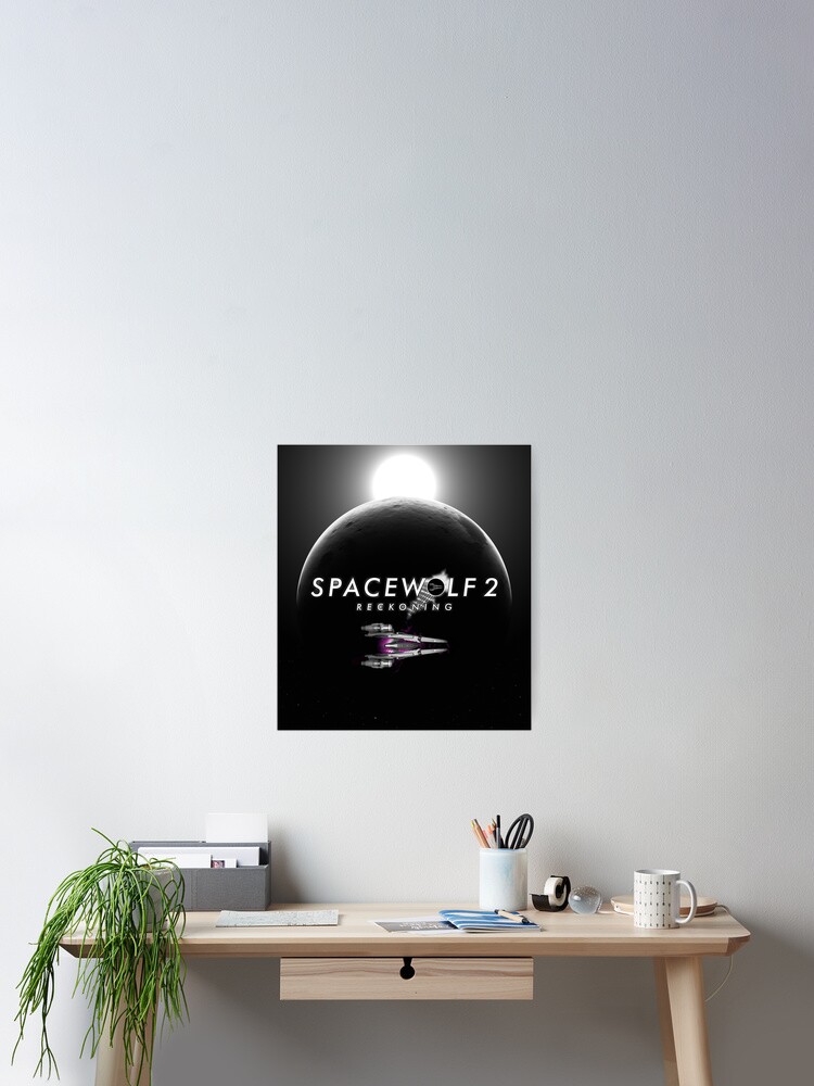 Thumbnail 2 of 3, Poster, Spacewolf 2: Reckoning: Partial Solar eclipse designed and sold by lightphaser.