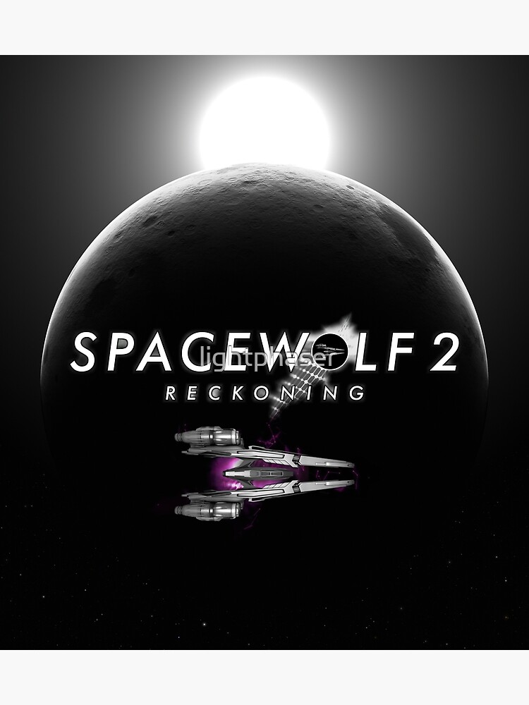 Thumbnail 3 of 3, Poster, Spacewolf 2: Reckoning: Partial Solar eclipse designed and sold by lightphaser.