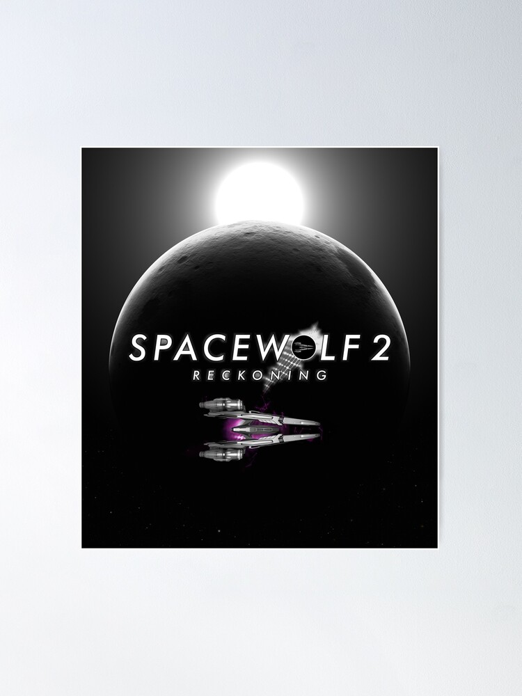 Thumbnail 2 of 3, Poster, Spacewolf 2: Reckoning: Partial Solar eclipse designed and sold by lightphaser.