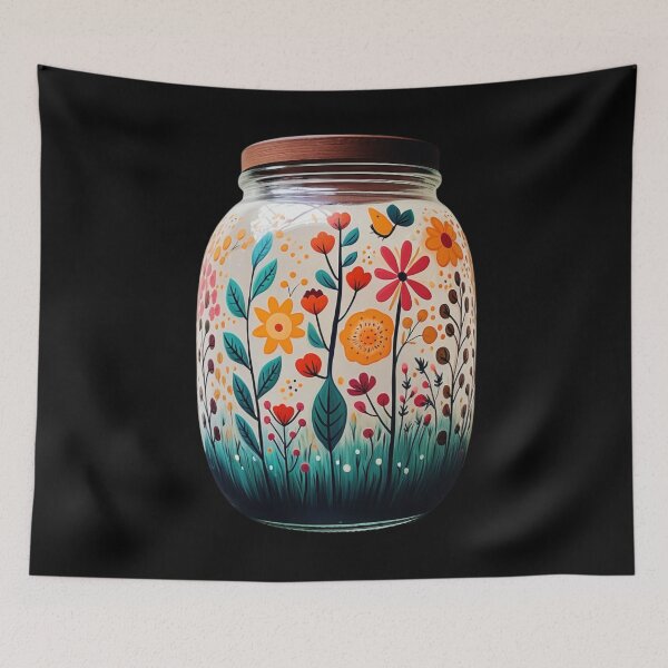 Item preview, Mason Jar With Flowers. Funny Gifts For Flower Lovers 6/6 designed and sold by MatSatArt.