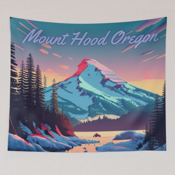 Item preview, Mount Hood Oregon Mountain And Trees designed and sold by OregonsOwn.