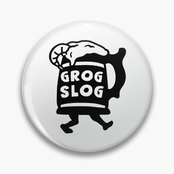 Item preview, Grog Slog Logo designed and sold by DorksInDungeons.