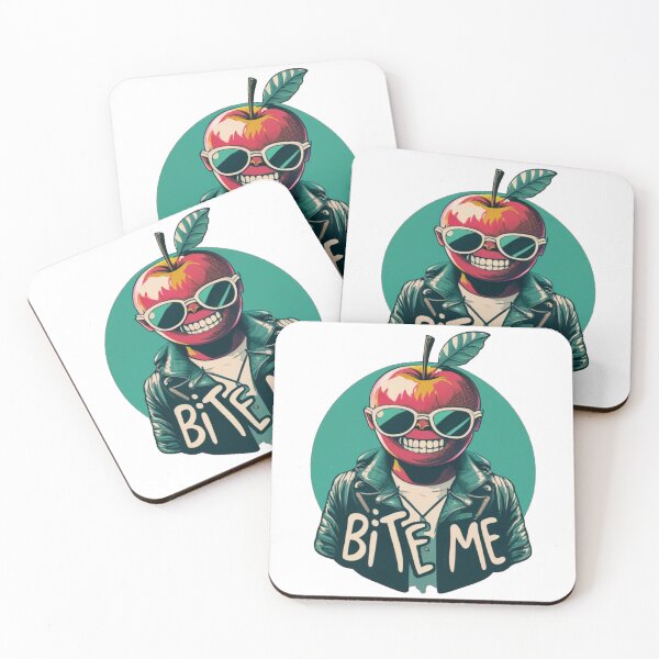 Item preview, Apple illustration "Bite Me" designed and sold by Attire mukashaf.