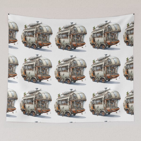 Item preview,  Cyberpunk eco-camper design drawing designed and sold by EcoCamper.