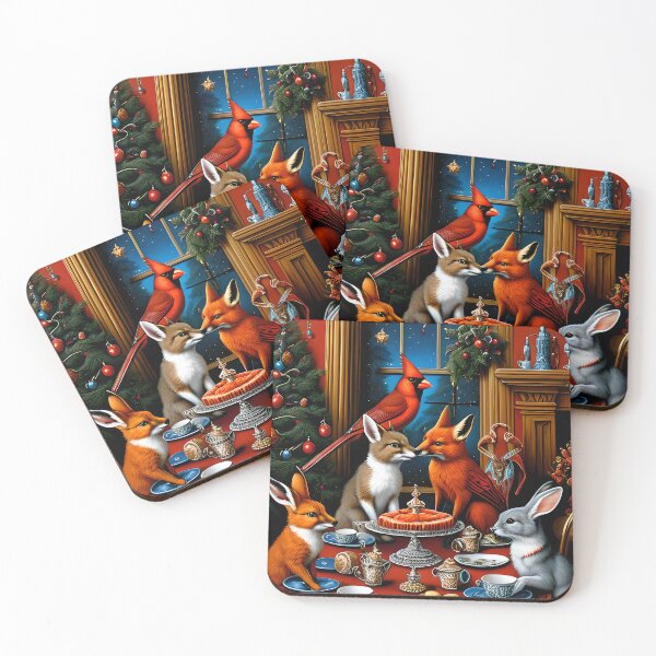 Item preview, Christmas with the Foxes designed and sold by machare.