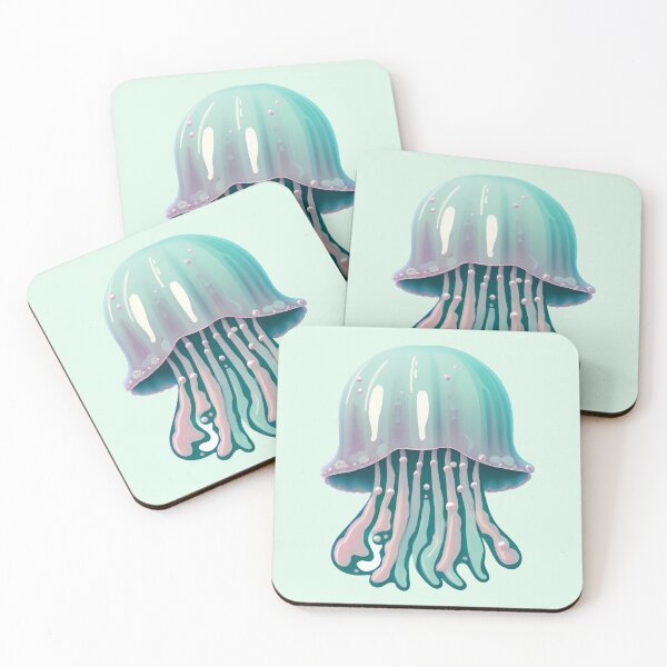 Item preview, Pastel Jellyfish designed and sold by Eleanor Reyelt Art.