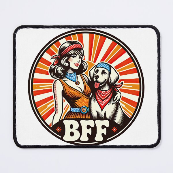 Item preview, BFF Best Friend Forever! dog and girl designed and sold by Arthoughts.