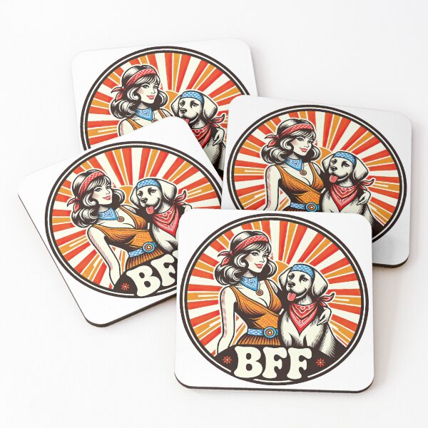 Item preview, BFF Best Friend Forever! dog and girl designed and sold by Arthoughts.