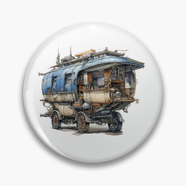 Item preview,  Dibujo de diseño cyberpunk eco-camper designed and sold by EcoCamper.