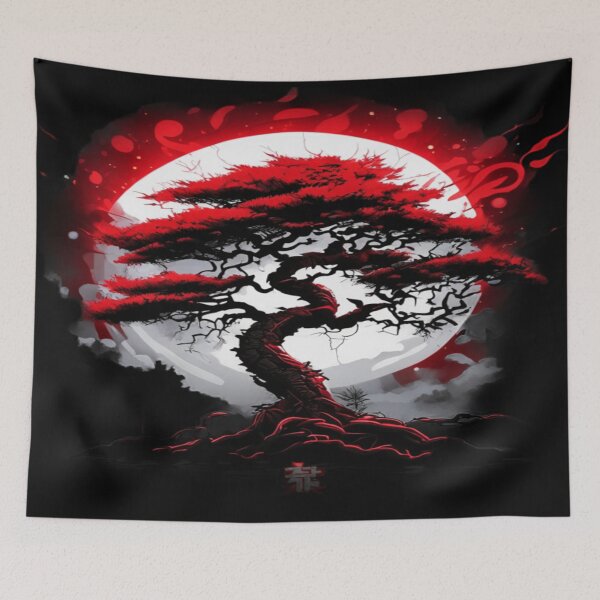 Item preview, Night Light in Japan: A Tree Under the Full Moon designed and sold by sachirb.