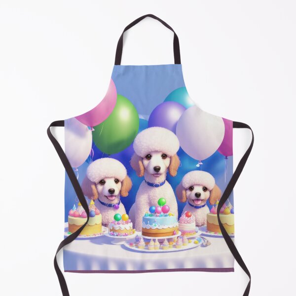 Item preview, Poddle puppy at a birthday party with balloons artwork designed and sold by Tio-Tecun.