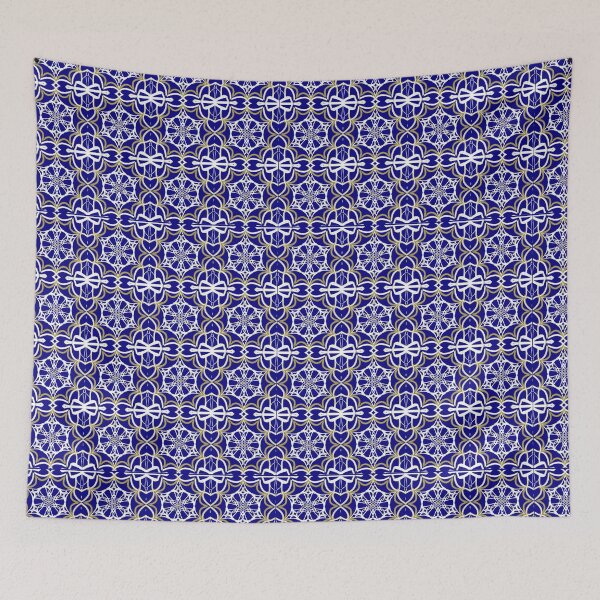 Item preview, Cute abstract blue print designed and sold by triostarpattern.