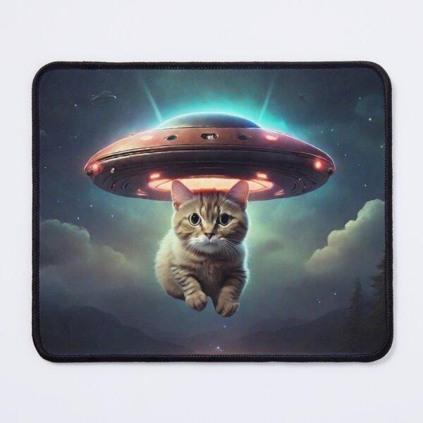 Item preview, Cat Ufo Selfie, Cat Selfie With Flying Saucer Funny Cat designed and sold by Mayalogo.