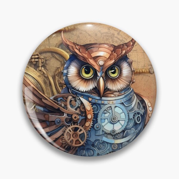 Item preview, Mechanical Steampunk Woodland Owl designed and sold by Pixelchicken.