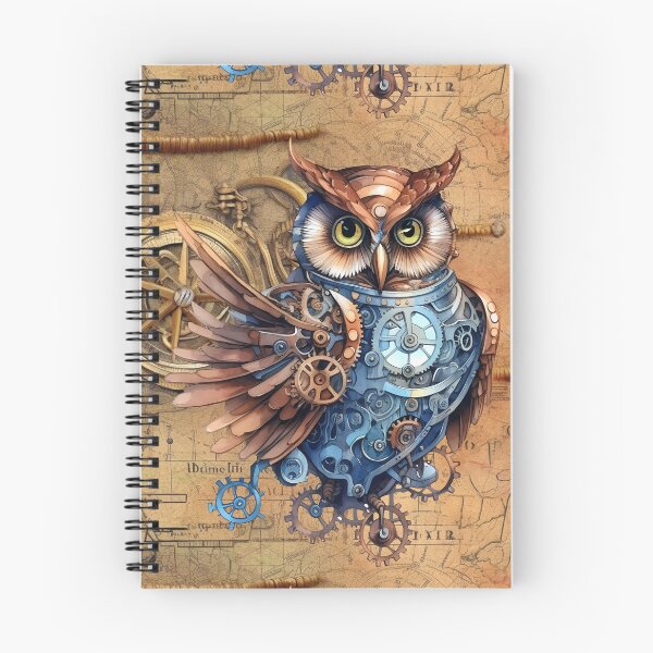 Item preview, Mechanical Steampunk Woodland Owl designed and sold by Pixelchicken.