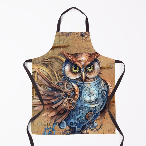 Item preview, Mechanical Steampunk Woodland Owl designed and sold by Pixelchicken.