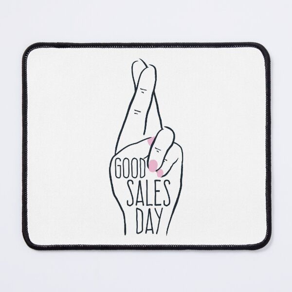 Item preview, Fingers Crossed Good Sales Day Online Seller Print designed and sold by wugnia.
