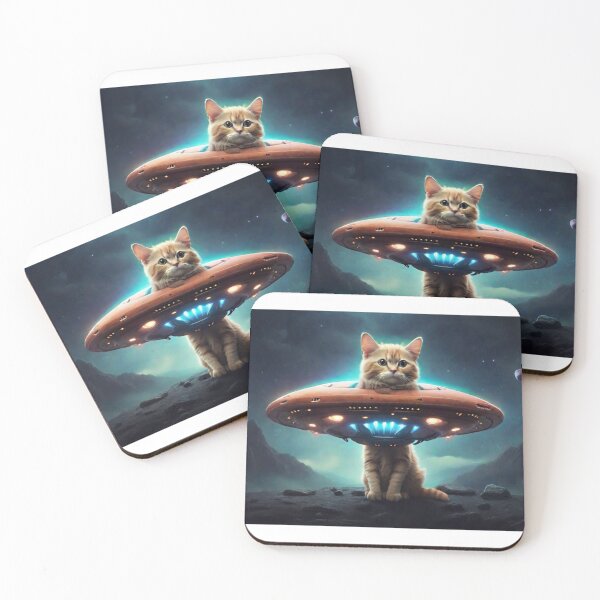 Item preview, Cat Ufo Selfie, Cat Selfie With Flying Saucer Funny Cat designed and sold by Mayalogo.