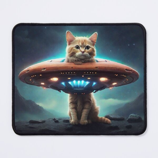 Item preview, Cat Ufo Selfie, Cat Selfie With Flying Saucer Funny Cat designed and sold by Mayalogo.