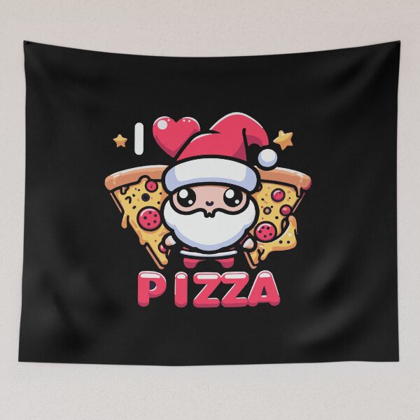 Artikelvorschau, SANTA, ICH LIEBE PIZZA entworfen und verkauft von Lukasz Kobylka.