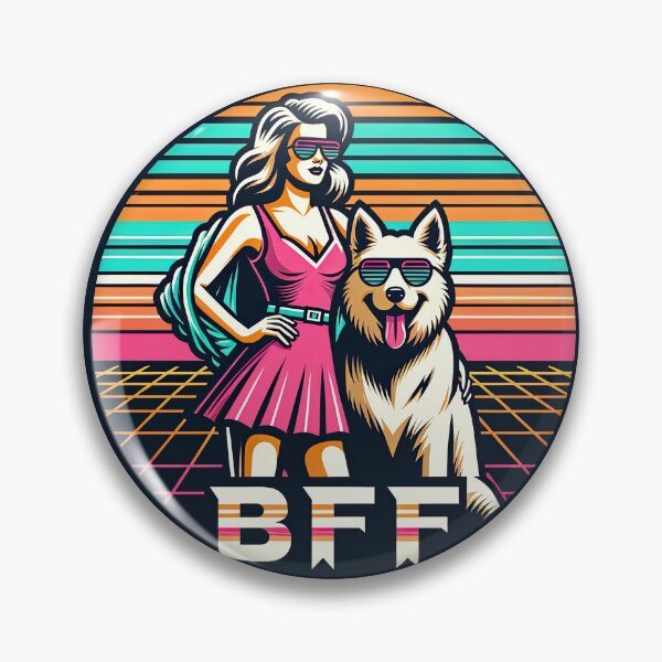 Item preview, BFF Best Friend Forever! dog and girl designed and sold by Arthoughts.