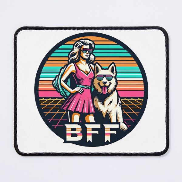 Item preview, BFF Best Friend Forever! dog and girl designed and sold by Arthoughts.
