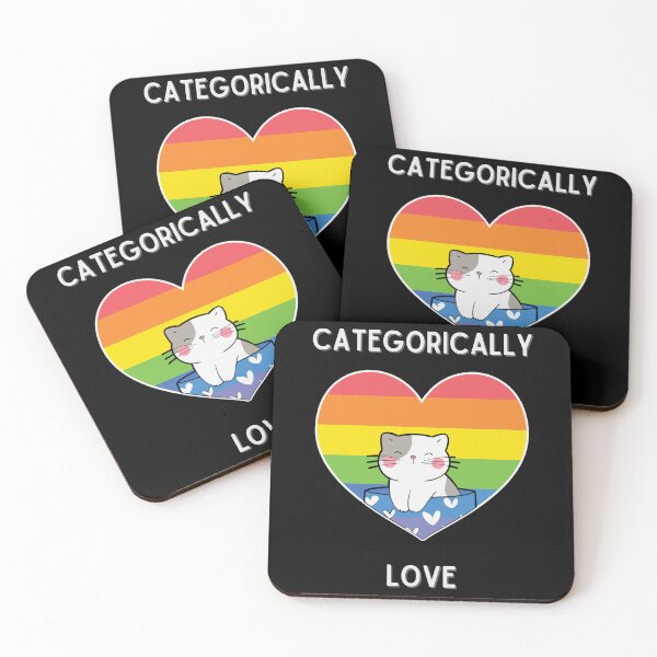 Item preview, Categorically Love Black Background designed and sold by CushyNest.