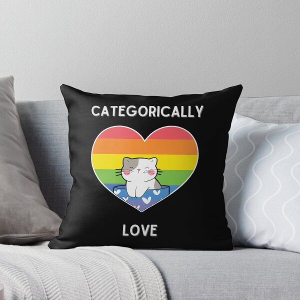 Item preview, Categorically Love Black Background designed and sold by CushyNest.