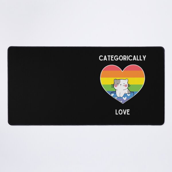 Item preview, Categorically Love Black Background designed and sold by CushyNest.