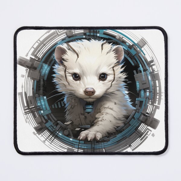 Item preview, Cyberpunk Ferret designed and sold by EtherInk.
