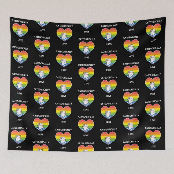 Item preview, Categorically Love Black Background II designed and sold by CushyNest.
