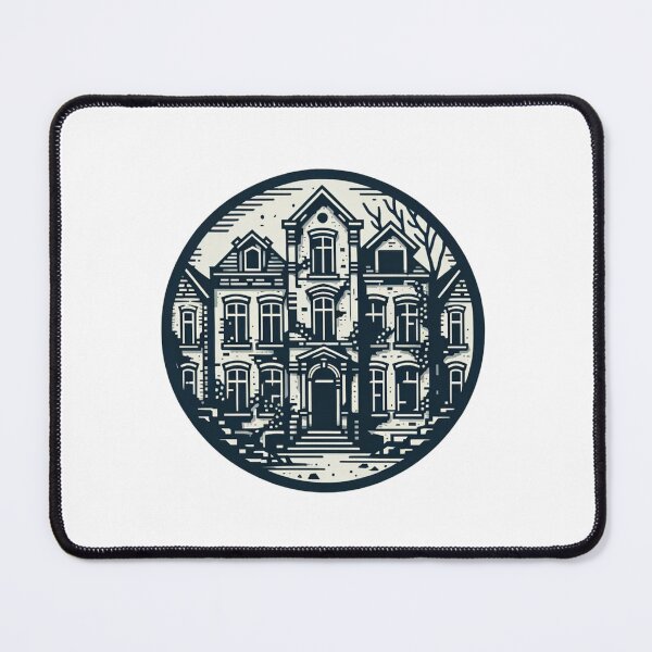 Item preview, abandoned house black and white designed and sold by VoilaPrint.