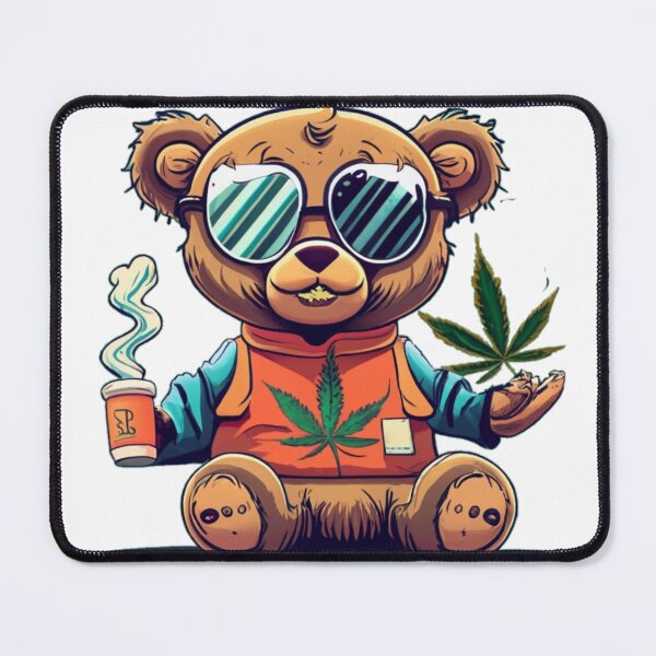 Item preview, Furry Bearbie Bear Arms Get High Funny Colorful Cute Humor Popart Style designed and sold by ShopSunday.