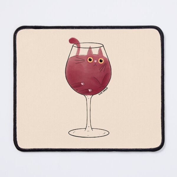 Item preview, Wine, the Cat designed and sold by Ludmila Vago.