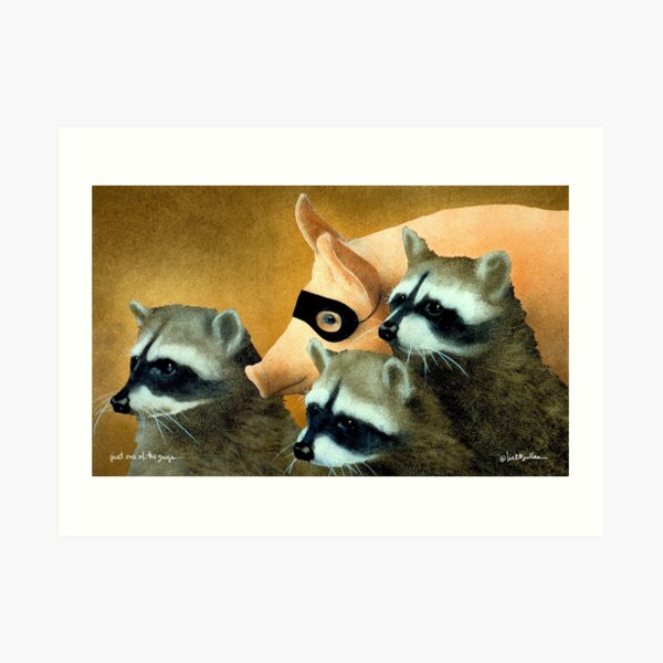 Will Bullas / art print / just one of the guys... / humor / animals Art Print