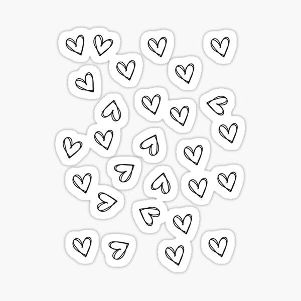 Item preview, Mini black hearts (pack) designed and sold by Barbosarts.