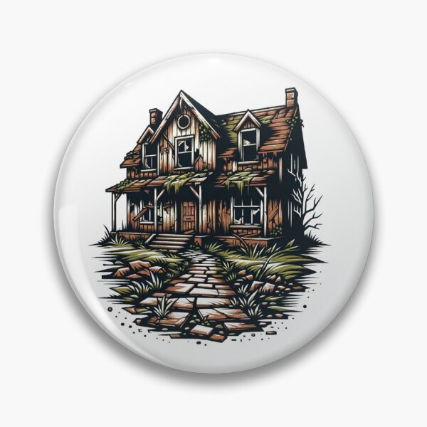 Item preview, small abandoned house in colors designed and sold by VoilaPrint.