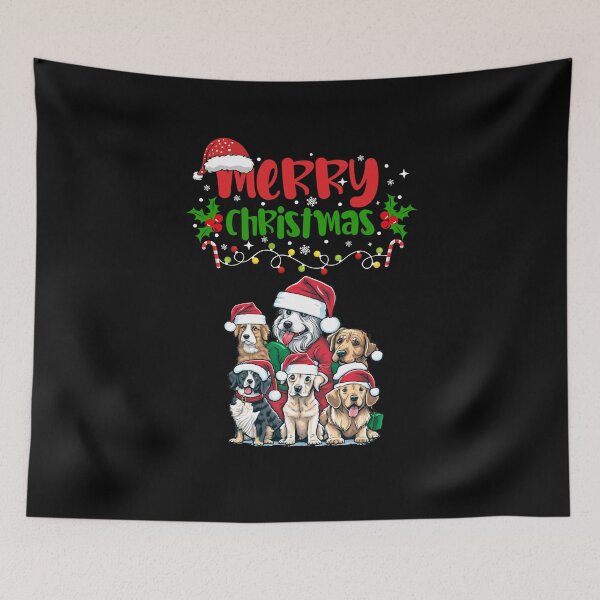 Item preview, Christmas Dogs, Holiday Dog Design, Festive Canines designed and sold by BirdsnStuff.