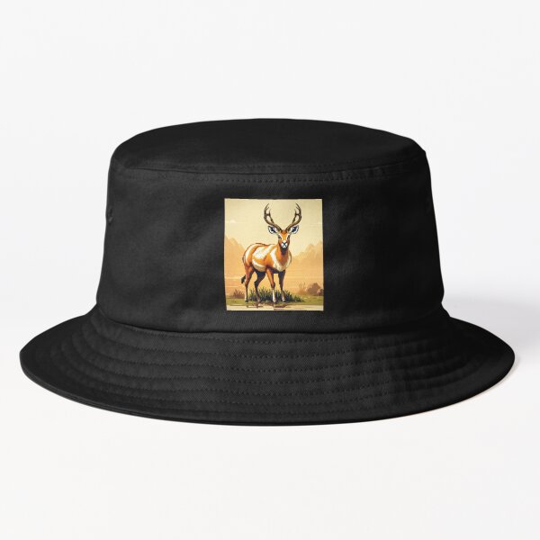 Springbok playing rugby with SA flag country Bucket Hat for Sale by  SolidEarthArt