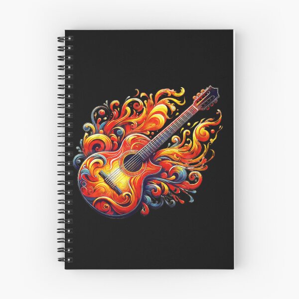 Item preview, Symbolic illustration of an electric guitar with flames. designed and sold by umfhn.