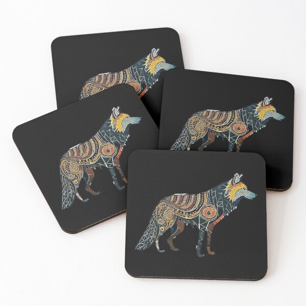 Item preview, LONE WOLF LIFE - Dreamy Royal Gold vibrant ancestral pattern designed and sold by Aniyah.
