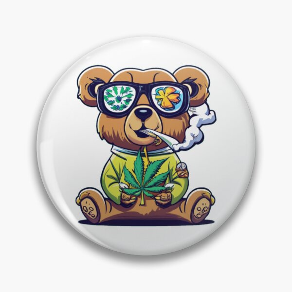 Item preview, Furry Cute Bearbie Bear Arms Get High Funny Colorful Cute Humor Popart Style  designed and sold by ShopSunday.