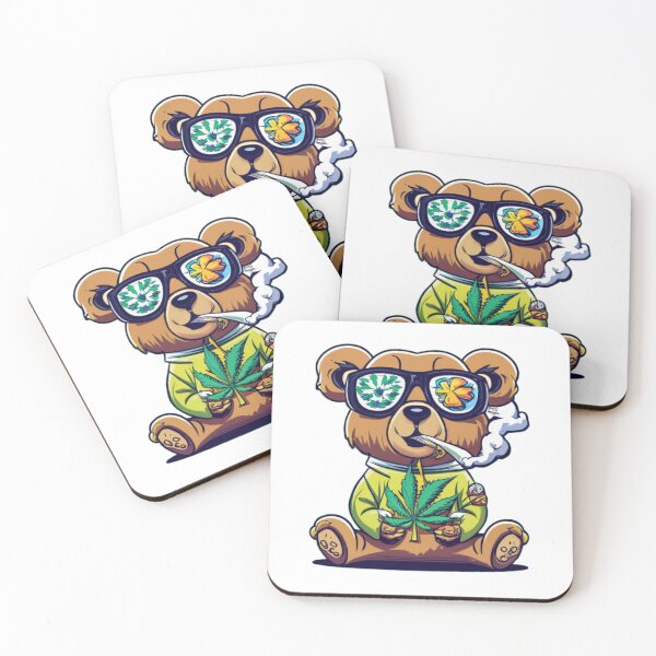 Item preview, Furry Cute Bearbie Bear Arms Get High Funny Colorful Cute Humor Popart Style  designed and sold by ShopSunday.